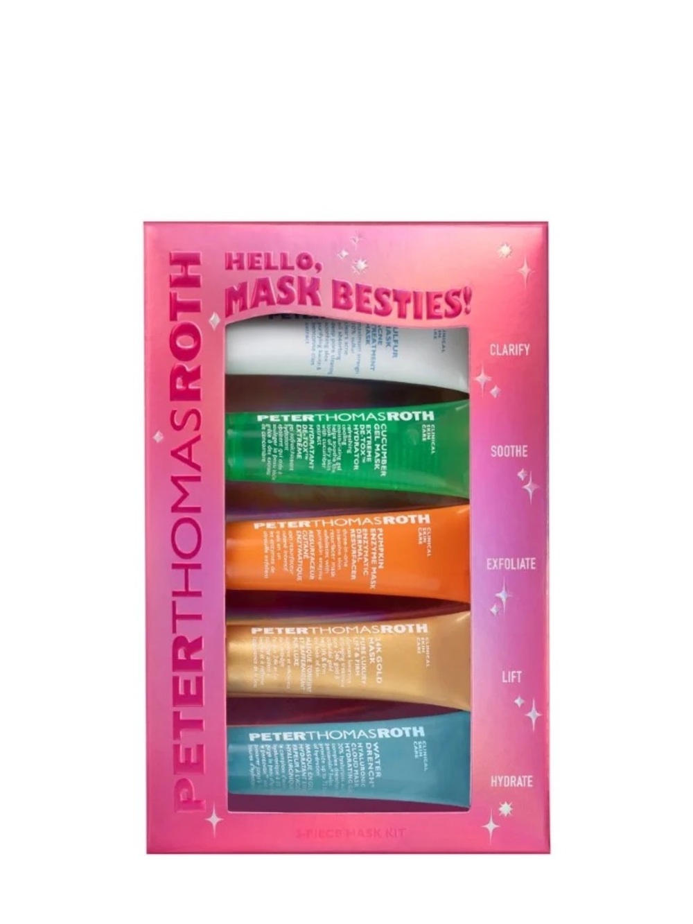 Peter Thomas Roth Hello, Mask Besties! 5-Piece Face Mask Kit - Pink Packaging